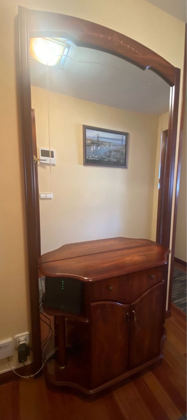 Recibidor con espejo - Madera