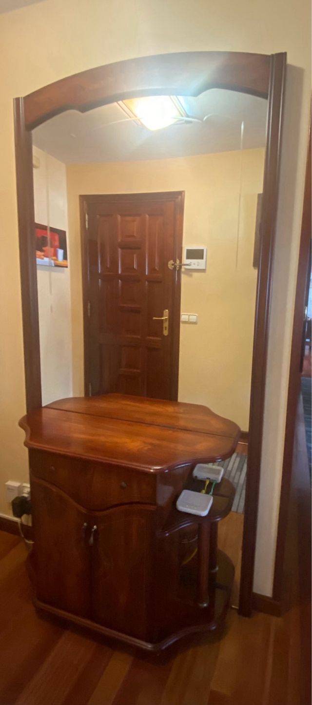 Recibidor con espejo - Madera
