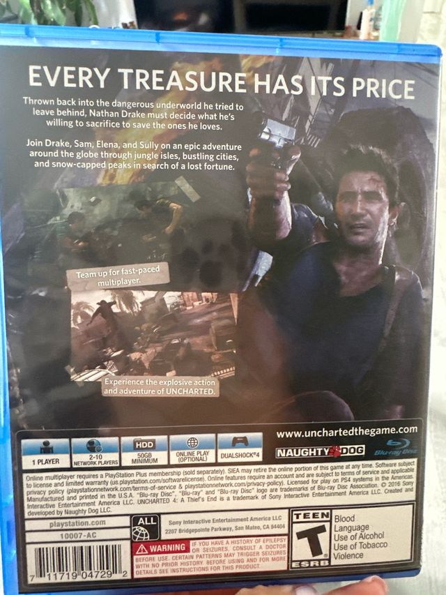 Uncharted 4 PS4 (PlayStation 4)
