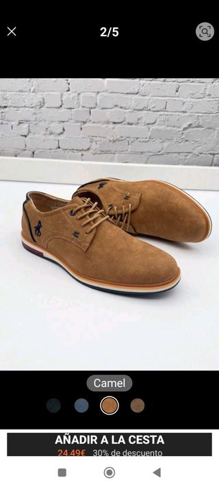 Zapatos casual hombre Camel 