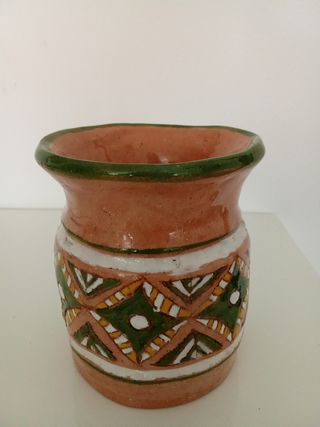 Vaso Ceramica Decorato a Mano