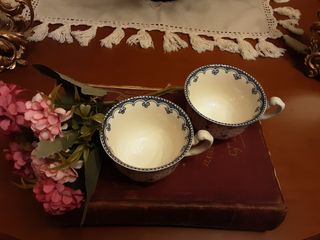 2 Tazas Cartuja Sevilla | Porcelana