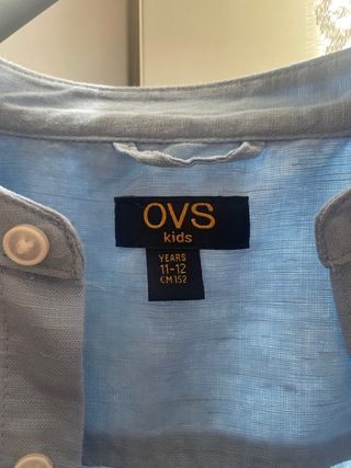 Camicia bimbo OVS celeste 11/12 anni