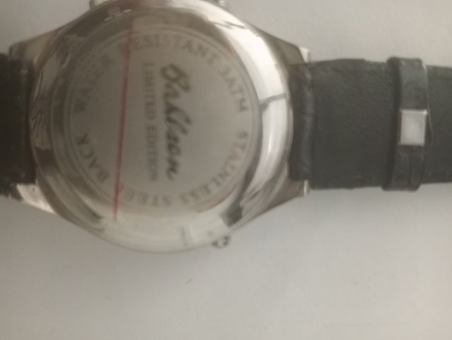 Orologio Oaklean - acciaio, pelle nera