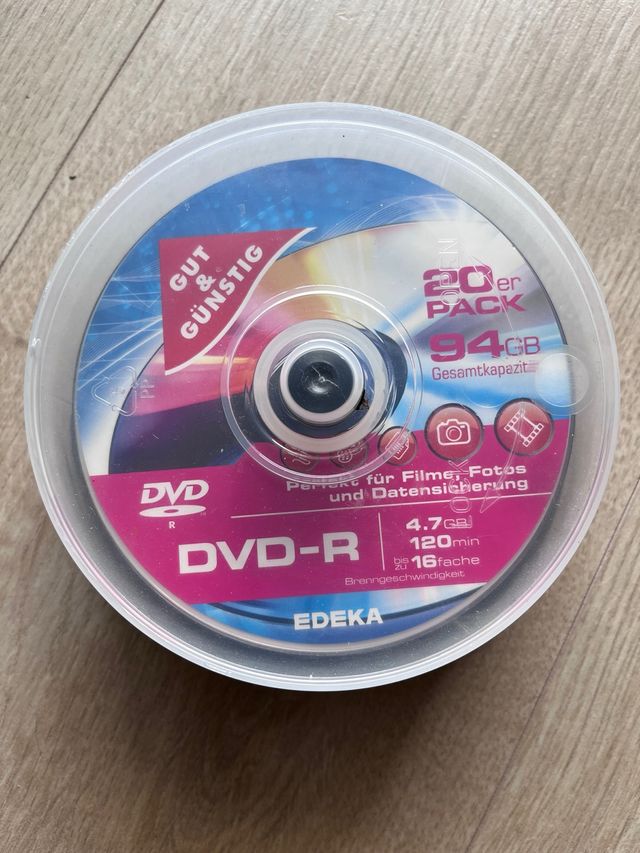 20 DVD-R Edeka - 94GB
