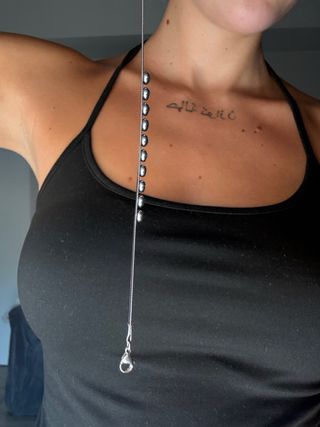 Bracciale argento brillantini