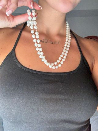 Collana perle bianche