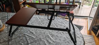 Mesita cama plegable marrón