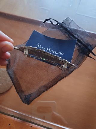 Horquilla pluma Bea Hurtado plata