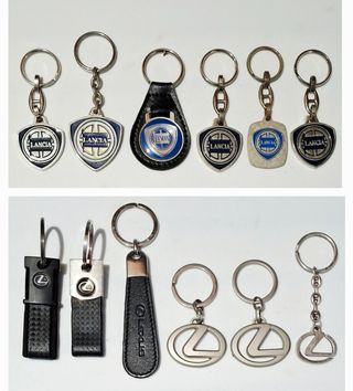 Llaveros Lancia y Lexus de colección vintage 