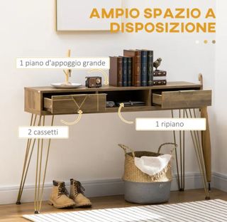 Consolle tavolo ingresso stile industriale