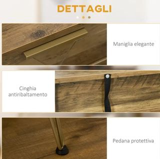 Consolle tavolo ingresso stile industriale