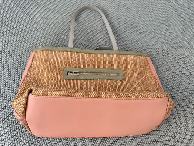 Bolso Don Algodón beige-rosa