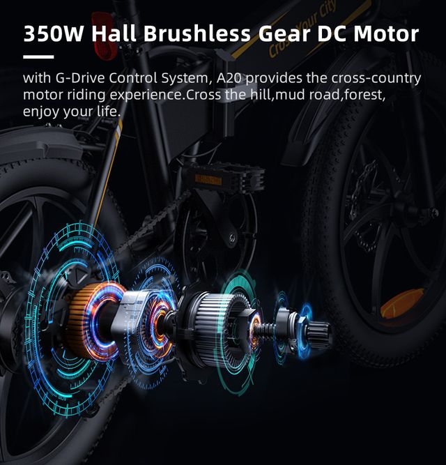 Bicicleta eléctrica ADO A20 Eco plegable