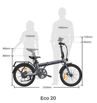 Bicicleta eléctrica ADO A20 Eco plegable