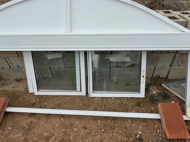 Ventana aluminio curva 2 hojas