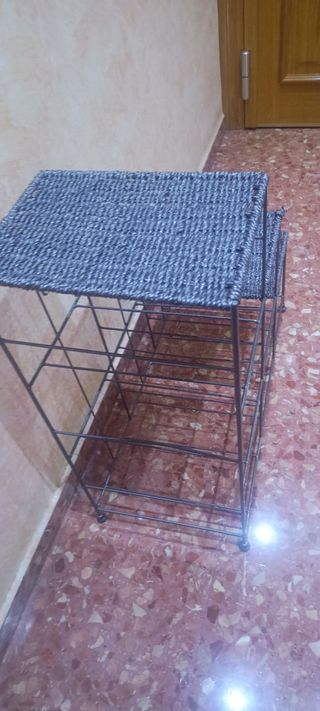 Estantería metálica gris - 3 niveles