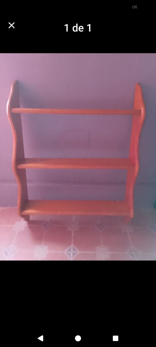 Estantería madera 3 niveles