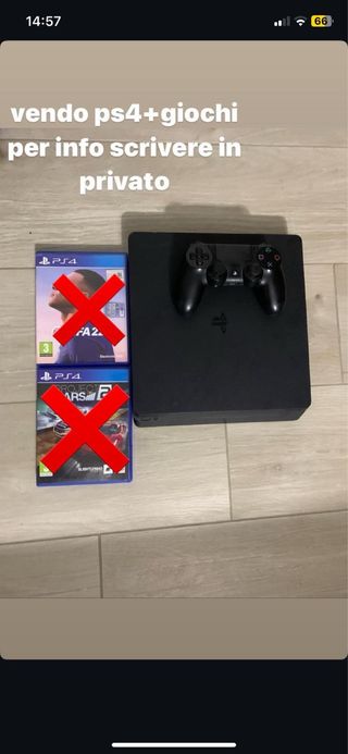 PS4 Slim 500 GB + GTA V + Controller Originale