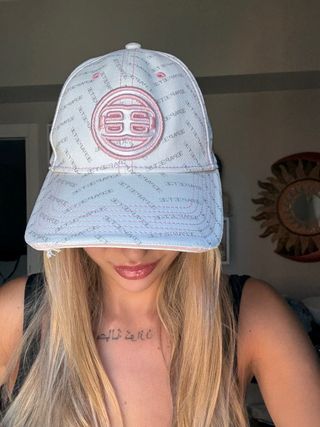 Cappellino BCBG beige e rosa