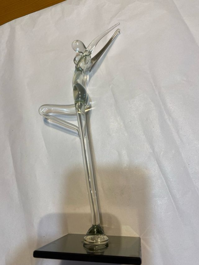 Escultura cristal mujer - Artesanal