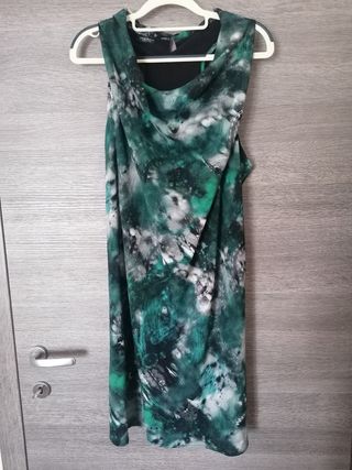 Vestito Motivi verde stampa astratta