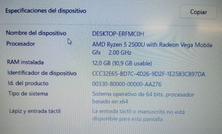 HP 255 G7 Ryzen 5 - Portátil Reacondicionado