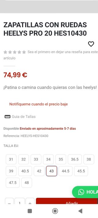 Heelys: Zapatillas con ruedas