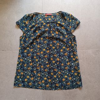 Blusa de flores mujer sin mangas semi transparente
