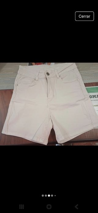 Shorts vaqueros blancos