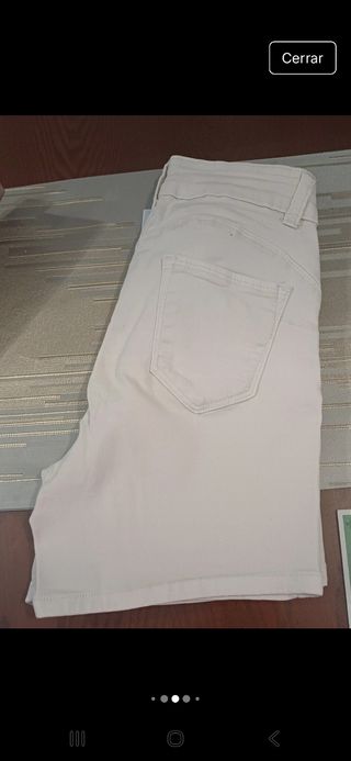 Shorts vaqueros blancos