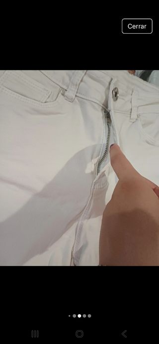 Shorts vaqueros blancos