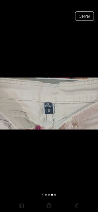 Shorts vaqueros blancos