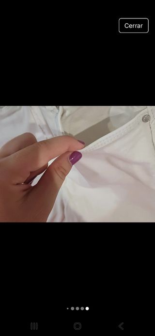 Shorts vaqueros blancos