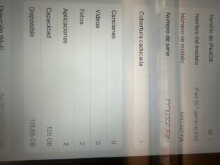 iPad 6ª generación 128 gb- Gris/Plata