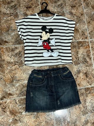 Conjunto falda y camiseta 