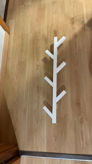 Perchero blanco Ikea - Madera