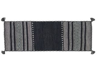 110x60 CM KILIM Lavabile In LAVATRICE Colore Nero