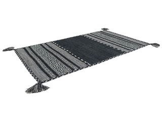 110x60 CM KILIM Lavabile In LAVATRICE Colore Nero