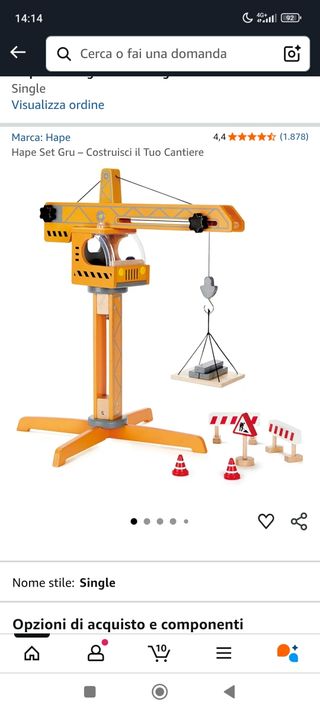 Gru Hape in legno - Cantiere