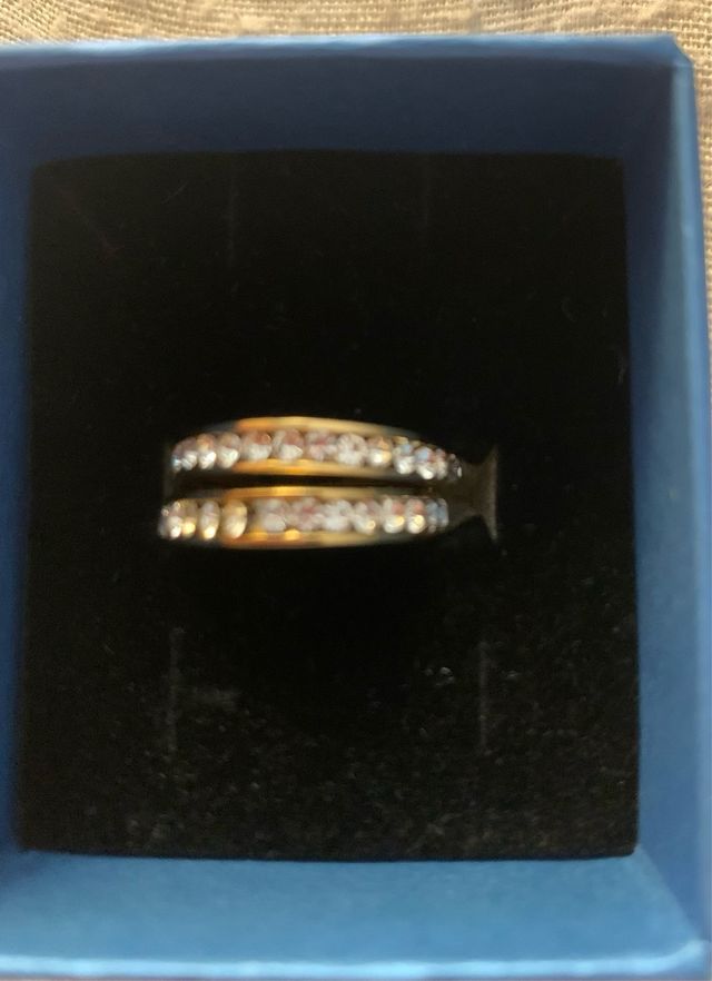 Orecchini Jewels strass oro bianco