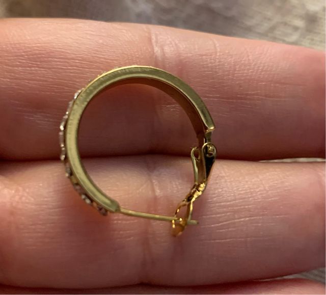 Orecchini Jewels strass oro bianco