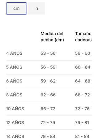 Traje Neopreno Surf niño 10 años