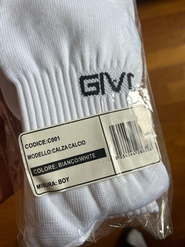 Calzettoni Givova Calcio - Bianchi - Misura BOY