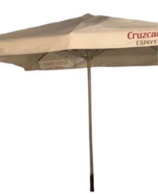 Sombrilla Cruzcampo beige