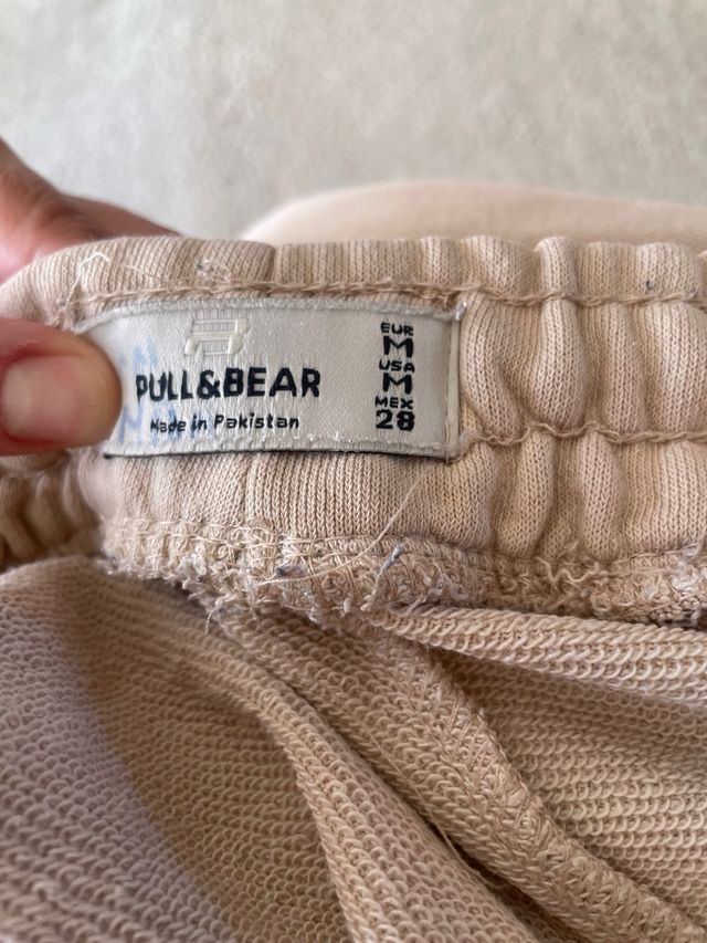 Pantalones deportivos beige