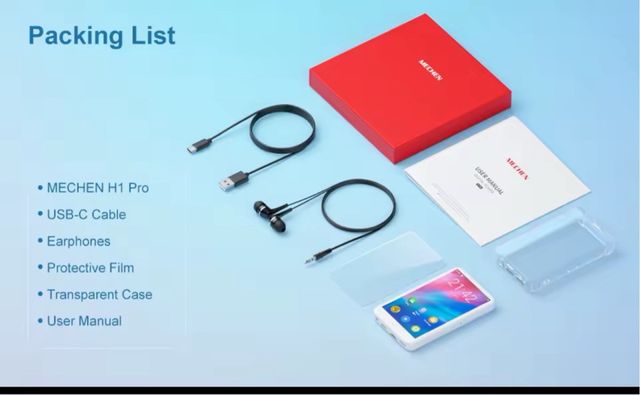 Reproductor MP3 MECHEN Android 9.0 Blanco