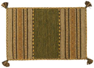 140x70 CM KILIM Lavabile In LAVATRICE Colore Verde