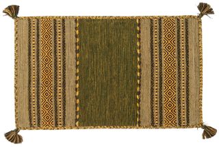 140x70 CM KILIM Lavabile In LAVATRICE Colore Verde