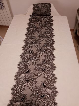 Pizzo nero 35x300cm -